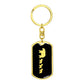 Mama Bear With 3 Cubs v2 - Luxury Dog Tag Keychain