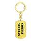 Combat Veteran - Luxury Dog Tag Keychain