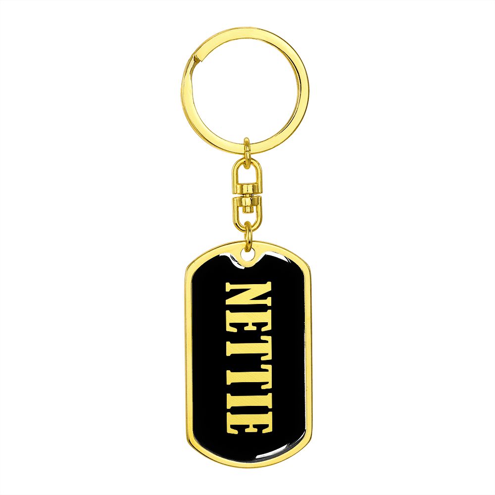 Nettie v02 - Luxury Dog Tag Keychain
