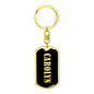 Carolyn v02 - Luxury Dog Tag Keychain