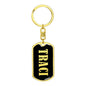 Traci v02 - Luxury Dog Tag Keychain