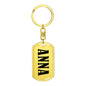 Anna v01 - Luxury Dog Tag Keychain