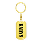 Karyn v01 - Luxury Dog Tag Keychain