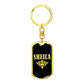 Sheila v02a - Luxury Dog Tag Keychain
