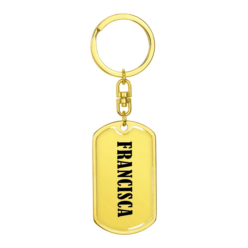 Francisca v01 - Luxury Dog Tag Keychain