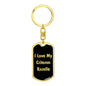 Love My Crimson Rosella v2 - Luxury Dog Tag Keychain