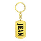 Jean v01 - Luxury Dog Tag Keychain