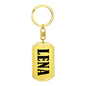 Lena v01 - Luxury Dog Tag Keychain