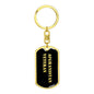 Afghanistan Veteran v2 - Luxury Dog Tag Keychain