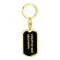 Coast Guard Grandson v2 - Luxury Dog Tag Keychain
