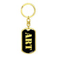 Art v2 - Luxury Dog Tag Keychain