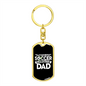 Soccer Dad v2 - Luxury Dog Tag Keychain