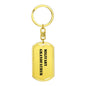 Military Grandfather - Luxury Dog Tag Keychain