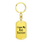 Love My Rat Terrier - Luxury Dog Tag Keychain