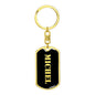 Michel v3 - Luxury Dog Tag Keychain