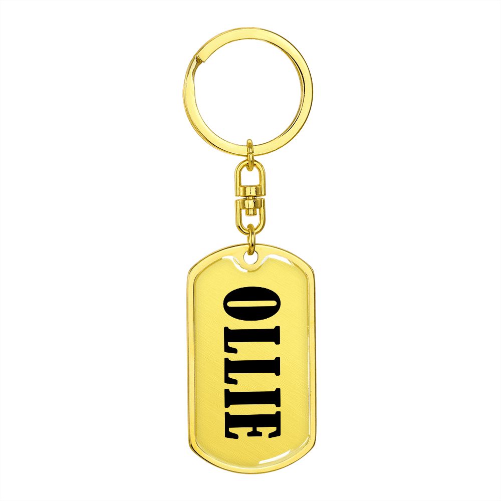 Ollie v01 - Luxury Dog Tag Keychain