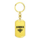 Andrea v01a - Luxury Dog Tag Keychain
