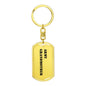 Army Grandmother - Luxury Dog Tag Keychain