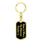 Doberman Pinscher's Home v2 - Luxury Dog Tag Keychain