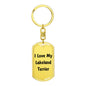 Love My Lakeland Terrier v4 - Luxury Dog Tag Keychain