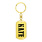Kate v01 - Luxury Dog Tag Keychain