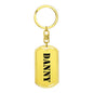 Danny - Luxury Dog Tag Keychain