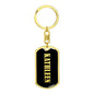 Kathleen v02 - Luxury Dog Tag Keychain