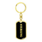 Sterling v3 - Luxury Dog Tag Keychain