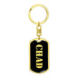 Chad v3 - Luxury Dog Tag Keychain