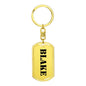 Blake - Luxury Dog Tag Keychain