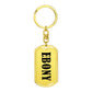 Ebony v01 - Luxury Dog Tag Keychain