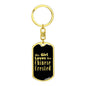Chinese Crested v2 - Luxury Dog Tag Keychain