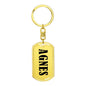 Agnes v01 - Luxury Dog Tag Keychain