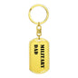 Military Dad - Luxury Dog Tag Keychain