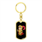 Knight 05-2 - Luxury Dog Tag Keychain