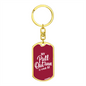 My Game Is Weak - Luxury Dog Tag Keychain