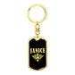 Janice v02a - Luxury Dog Tag Keychain