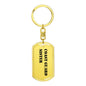 Coast Guard Sister - Luxury Dog Tag Keychain