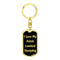 Love My Polish Lowland Sheepdog v5 - Luxury Dog Tag Keychain