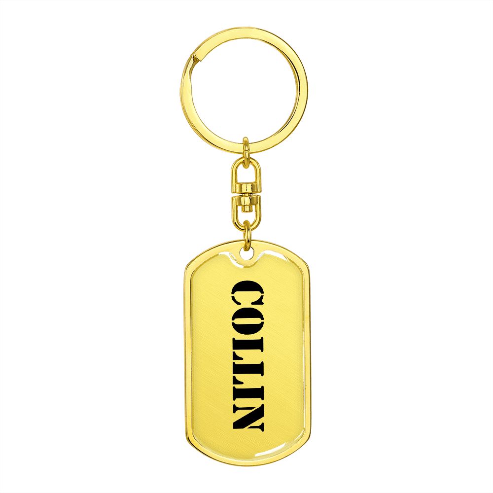 Collin - Luxury Dog Tag Keychain