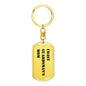 Coast Guardsman's Mom - Luxury Dog Tag Keychain