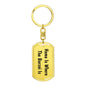 Borzoi's Home - Luxury Dog Tag Keychain