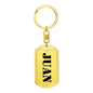 Juan - Luxury Dog Tag Keychain