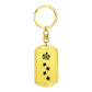 Mama Turtle With 4 Hatchlings - Luxury Dog Tag Keychain