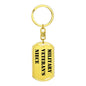 Military Veteran's Niece - Luxury Dog Tag Keychain
