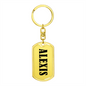Alexis v01 - Luxury Dog Tag Keychain