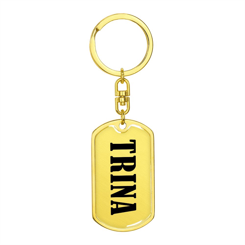 Trina v01 - Luxury Dog Tag Keychain