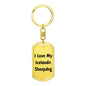 Love My Icelandic Sheepdog v4 - Luxury Dog Tag Keychain