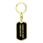 Coast Guard Girlfriend v2 - Luxury Dog Tag Keychain
