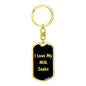 Love My Milk Snake v2 - Luxury Dog Tag Keychain